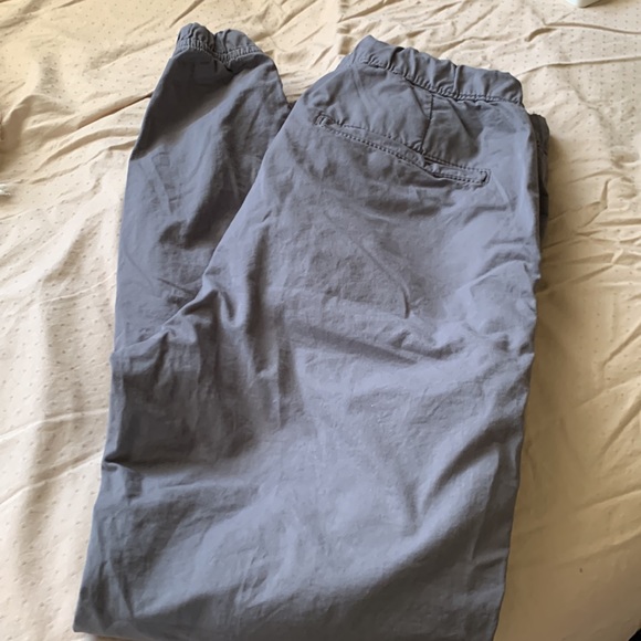 NWT Size Small Next Level Flex Gray American Eagle Twill Joggers - Picture 4 of 6